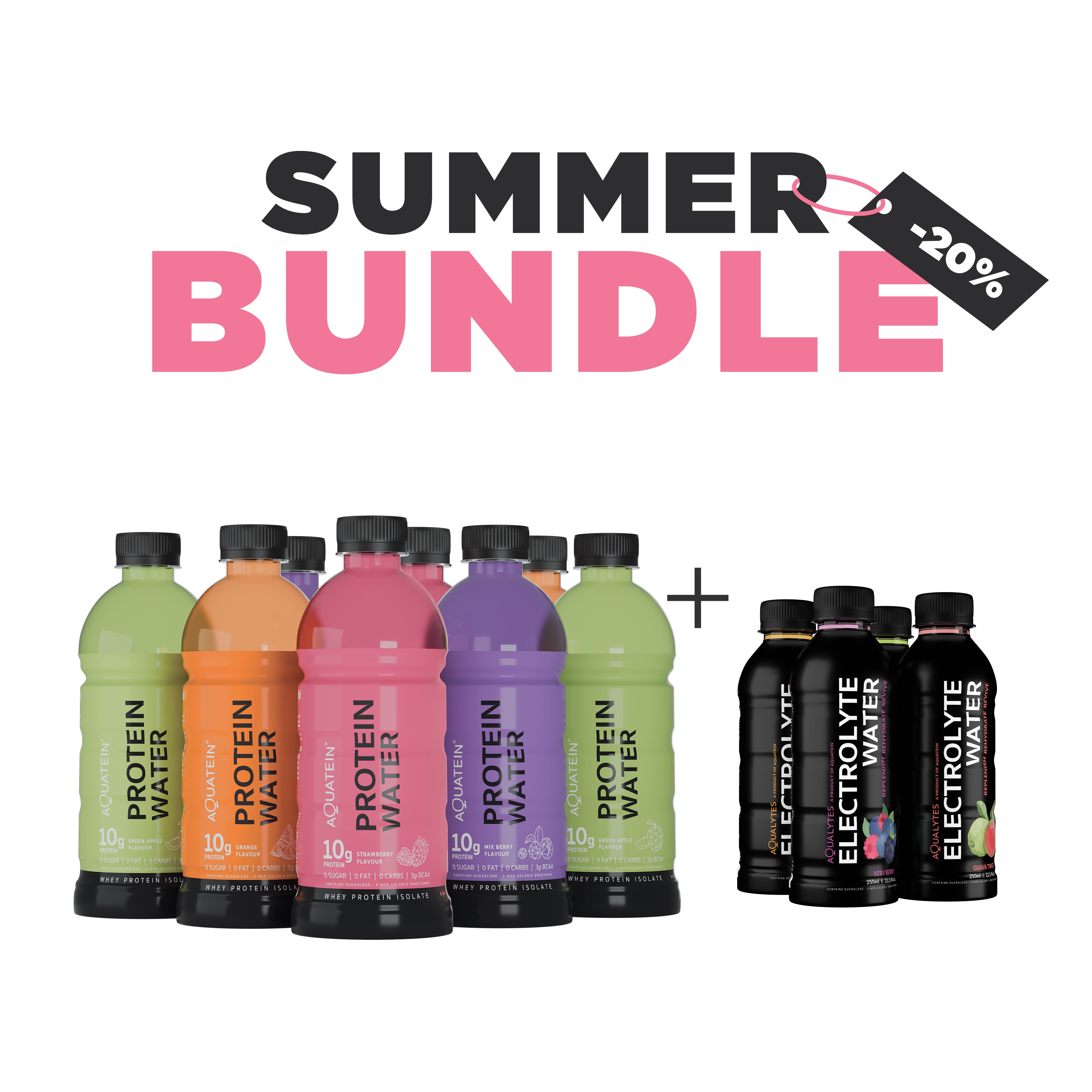 Summer Bundle: 10g Protein + Electrolyte Water